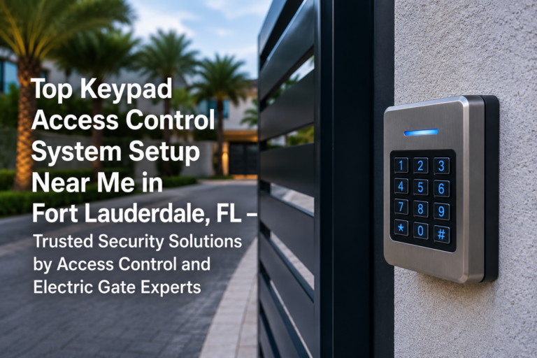 Top Keypad Access Control System Setup